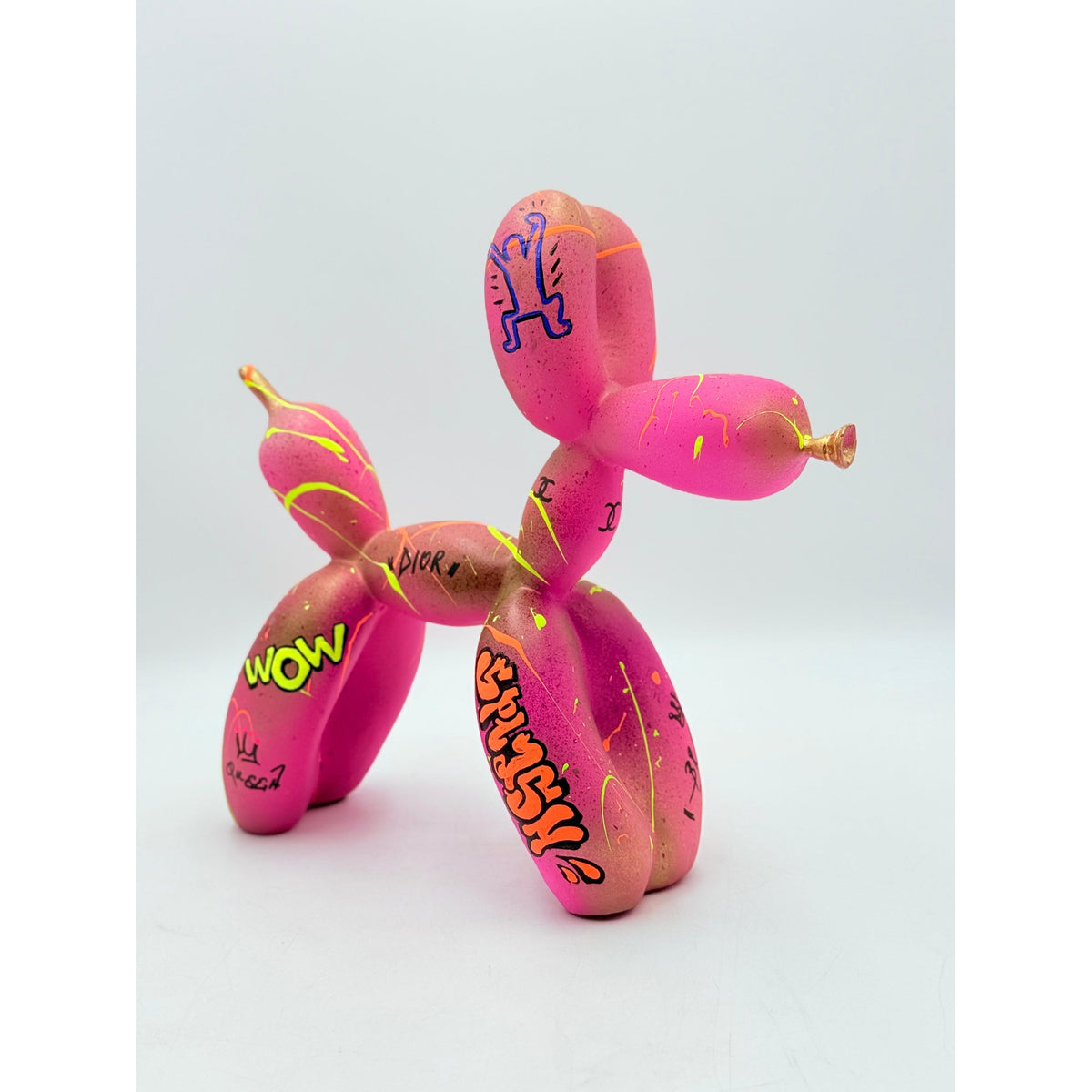 And Iconic Pink Balloon Dog Follow Your Dreams Sculpture