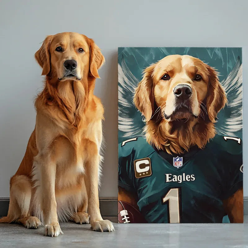 Paws and Play Football Edition Texture Portrait