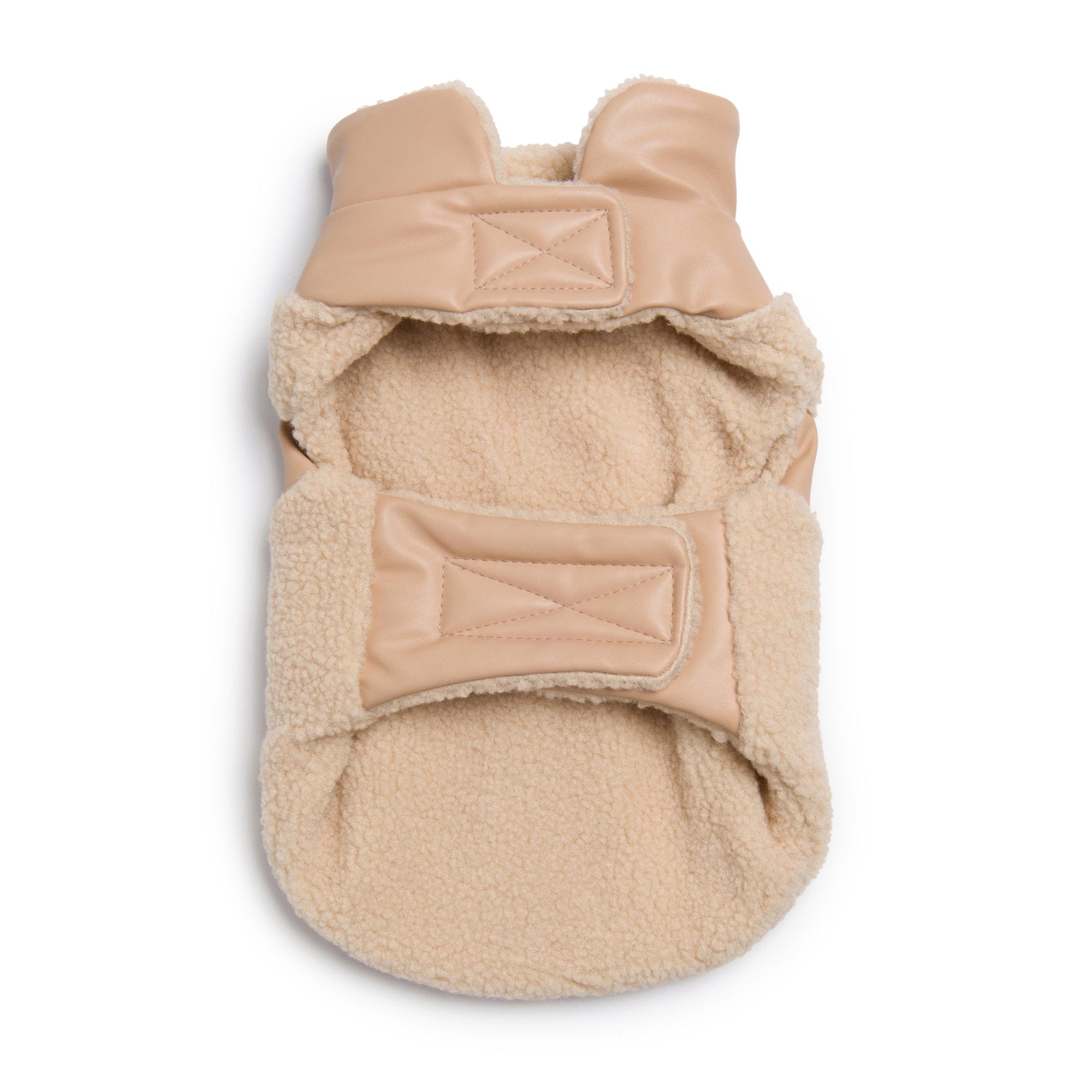 Fab Ski Tan Leather Shearling Coat 