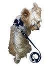 Bow Tie Dog Harness in Pleather, Black