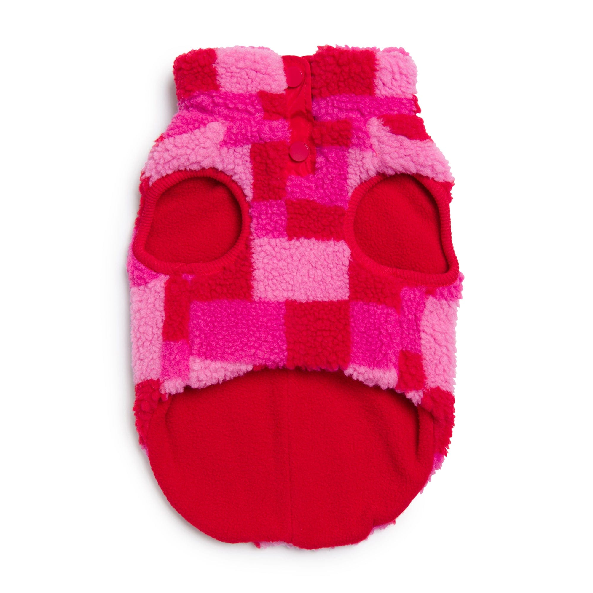 Fab Ski Pink Sherpa Vest 