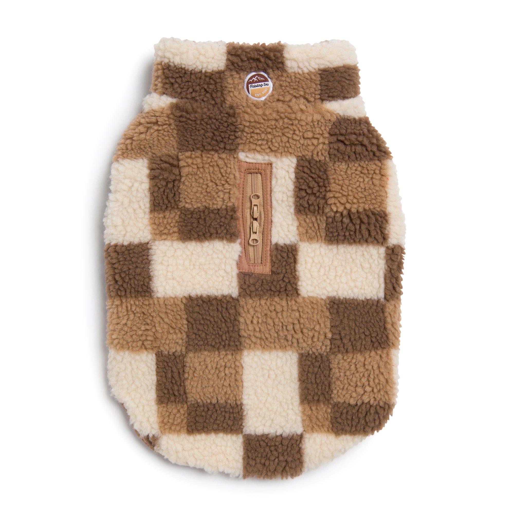 Fab Ski Tan Sherpa Vest 