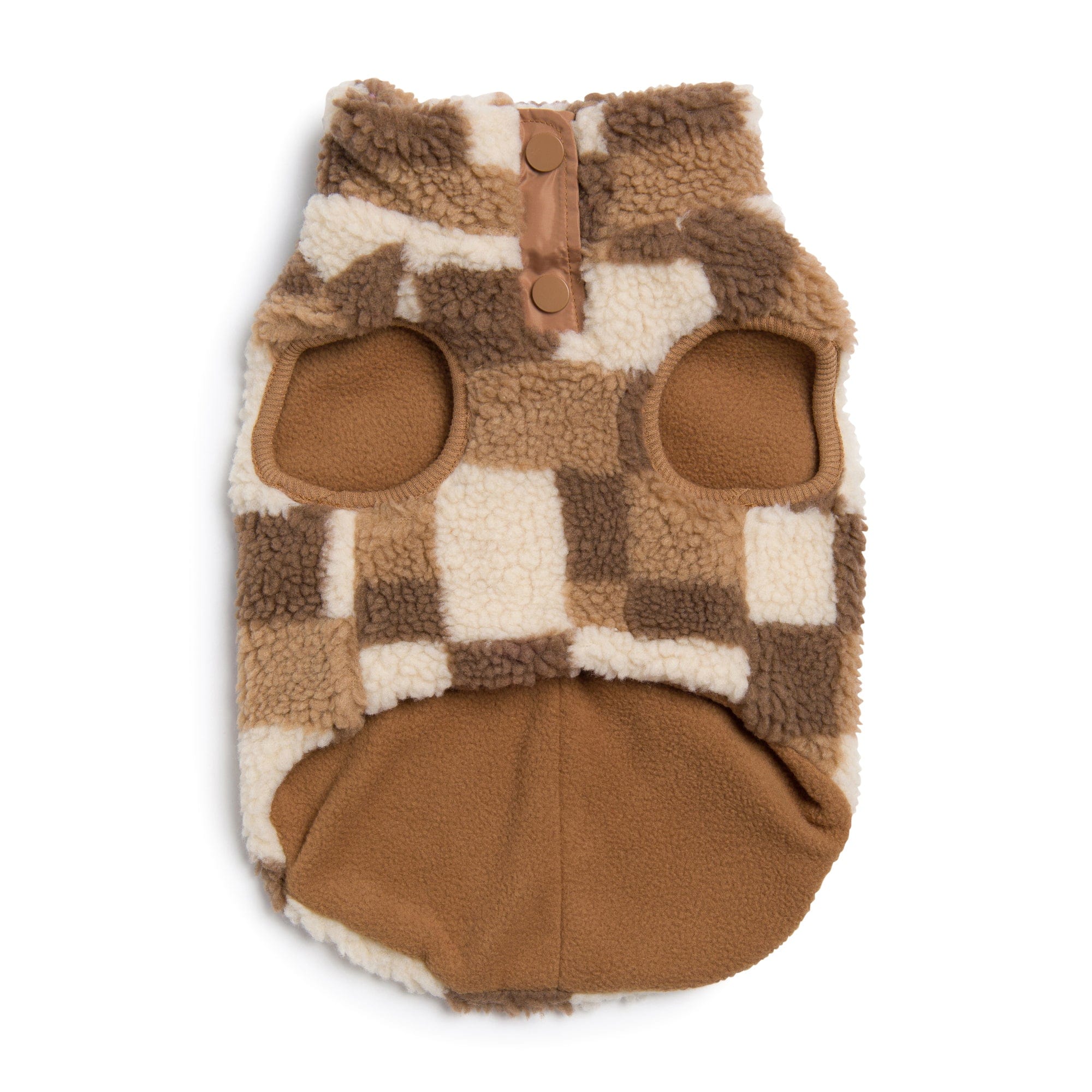Fab Ski Tan Sherpa Vest 
