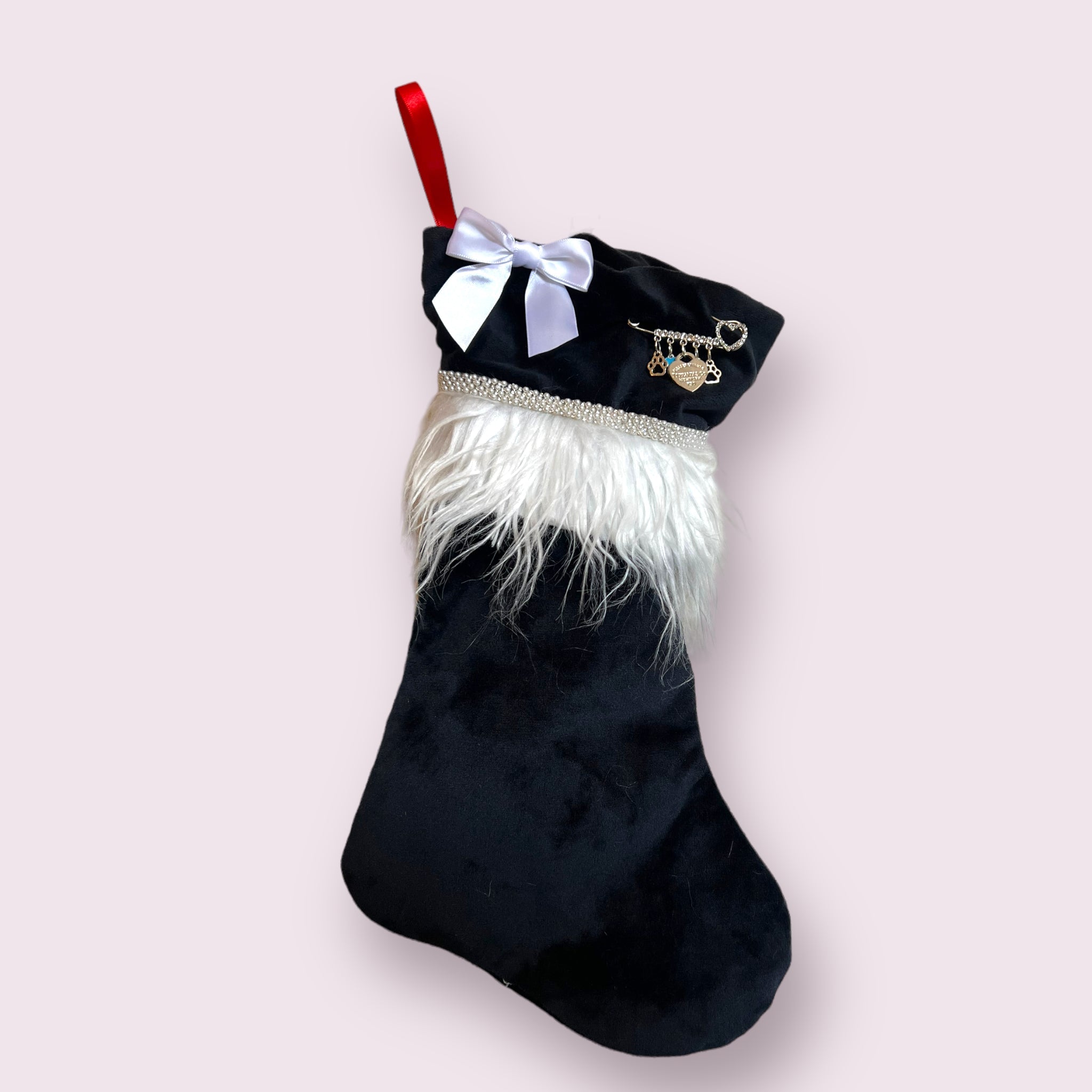 Sniffany Heart Velvet Christmas Stocking