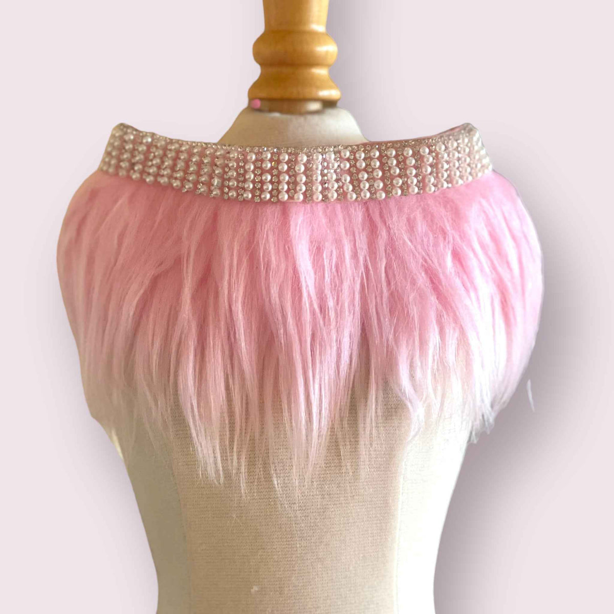 Furry Glam Neck Dog Collar Wrap