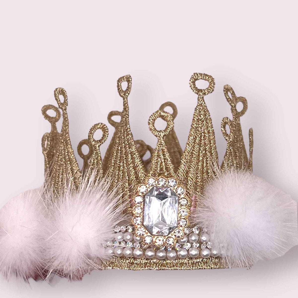 Snowy Winter Wonderland Dog Crown