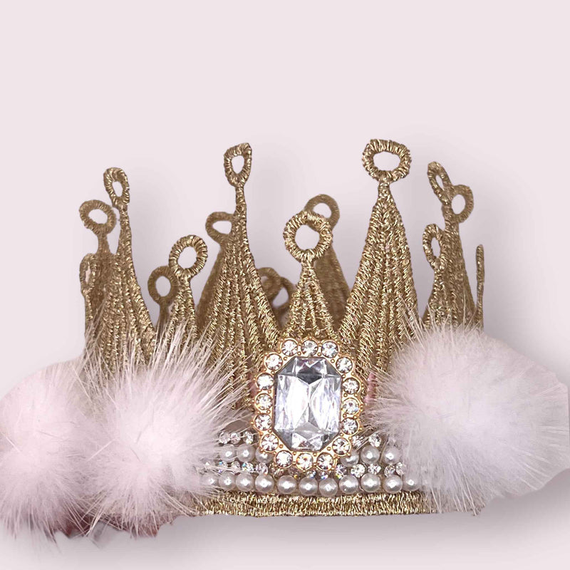 Snowy Winter Wonderland Dog Crown