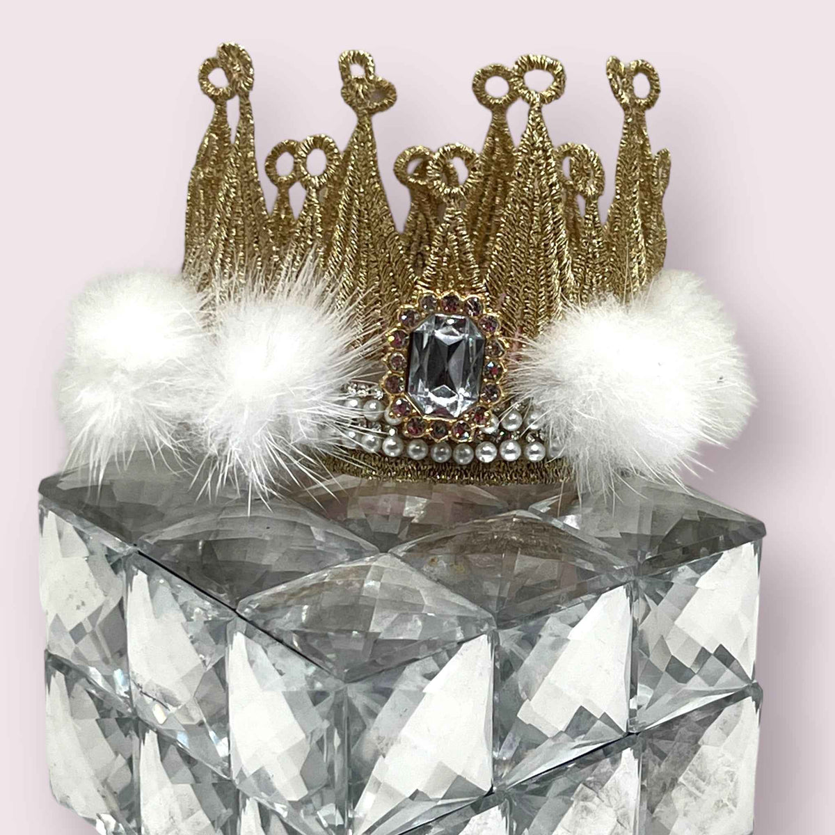 Snowy Winter Wonderland Dog Crown