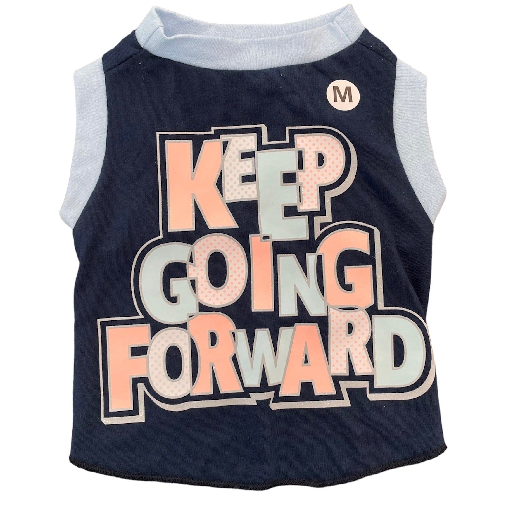 Heads or Tails Pup Forward Medium Upcycled Dog Shirt