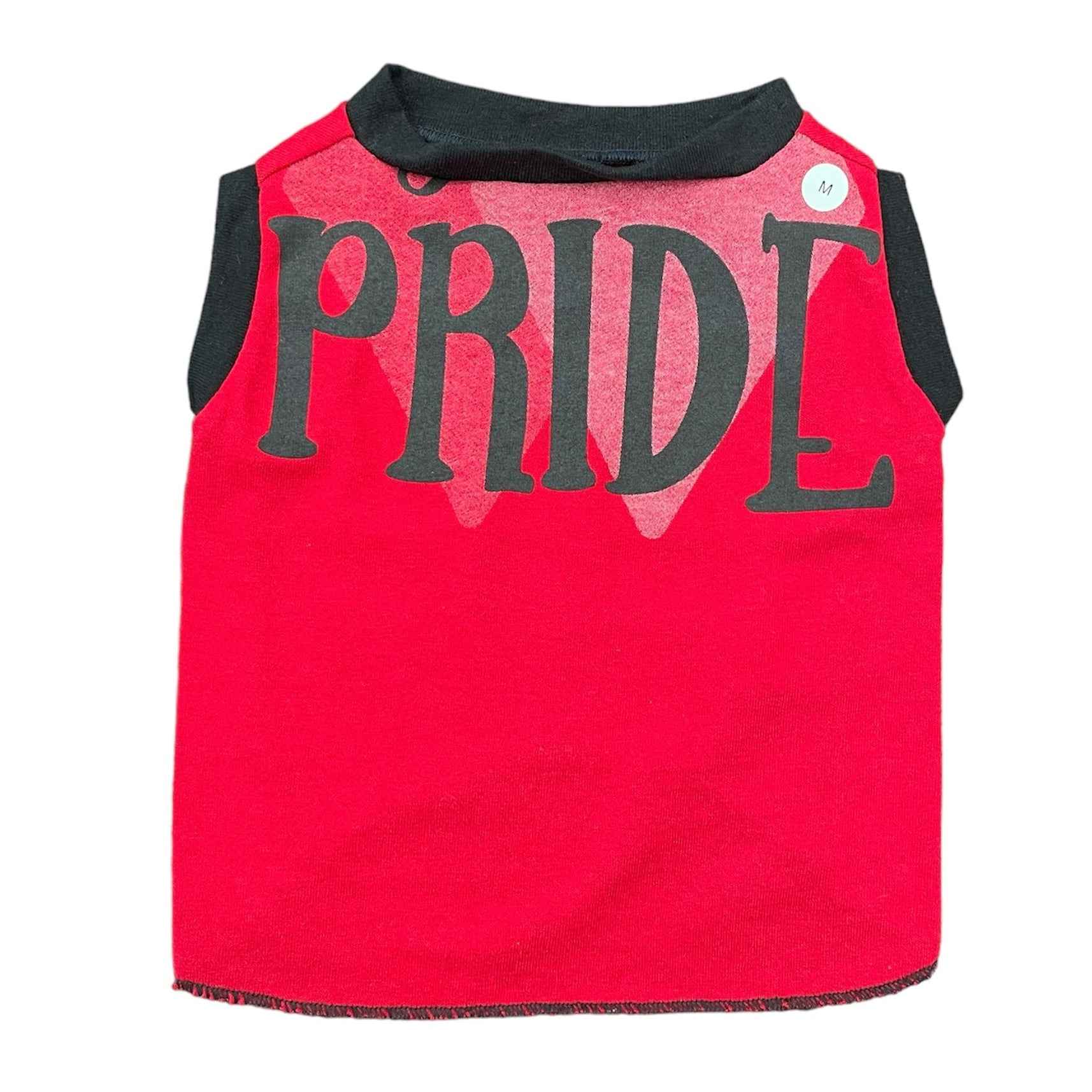 Heads or Tails Pup Pride Medium Upcycled Dog Shirt