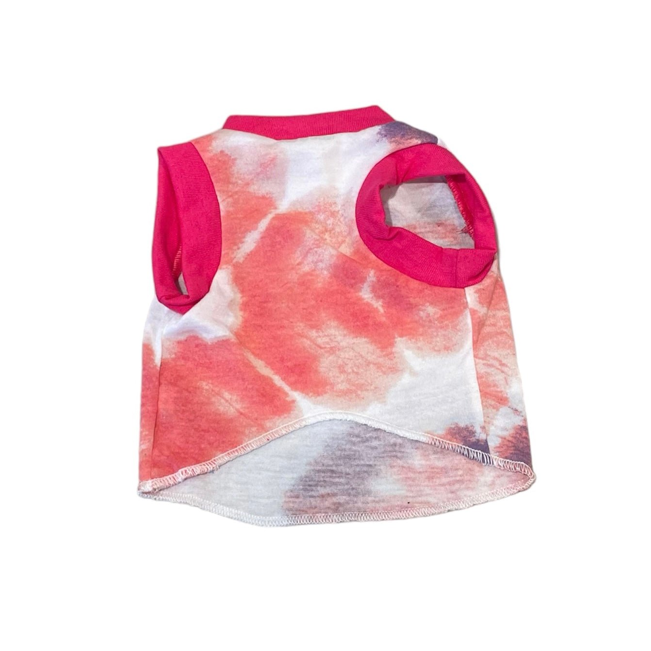 Heads or Tails Pup ACDC Dye X-Small Upcycled Dog Shirt