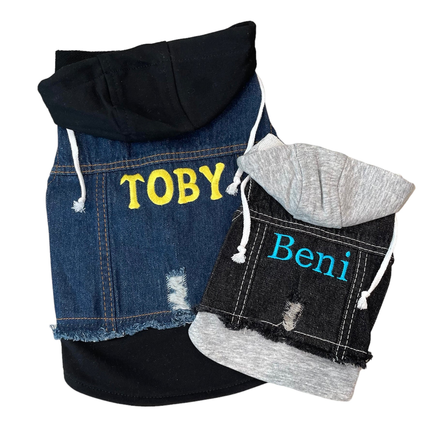 Heads or Tails Pup Personalized Dog Hoodie Vest