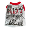 Heads or Tails Pup KISS Detroit Medium Upcycled Dog Shirt