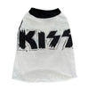 Heads or Tails Pup KISS Gothic Medium Upcycled Dog Shirt
