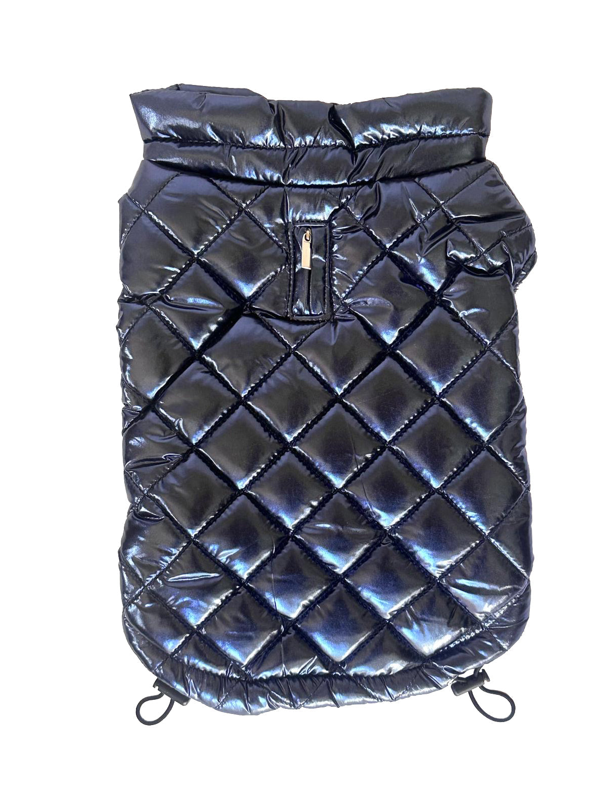 Mercedes Metallic Coat, Navy Blue