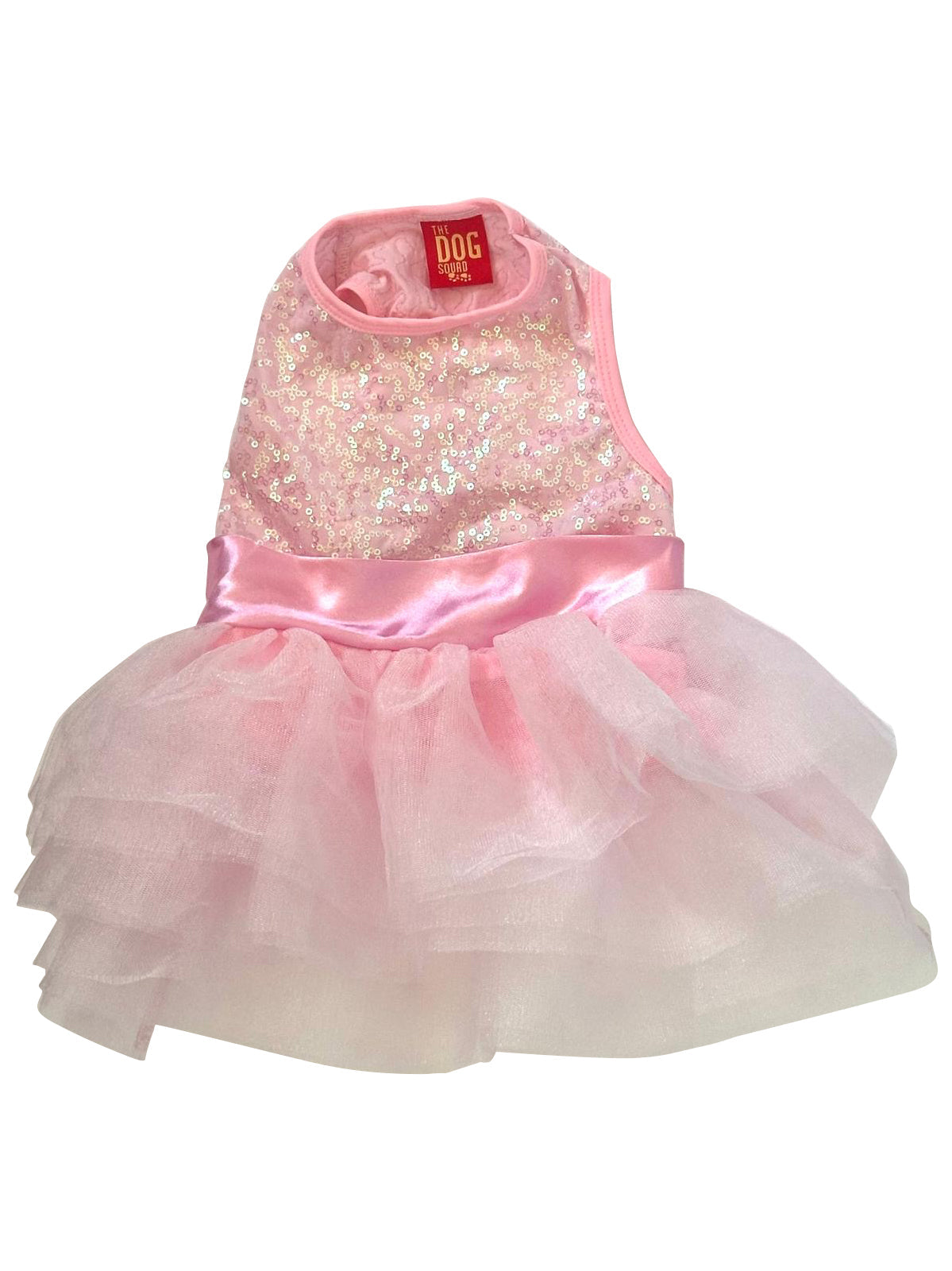 Baby Girl Pink Shimmer Sequin Dog Tutu