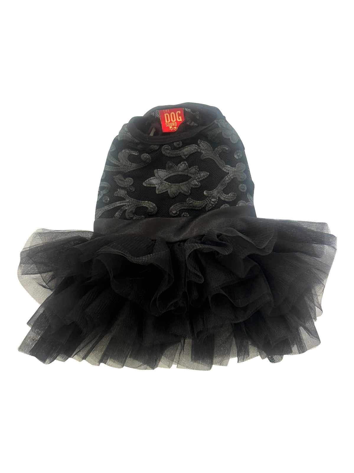Rocker Appliqué Mesh Fufu Tutu, Black