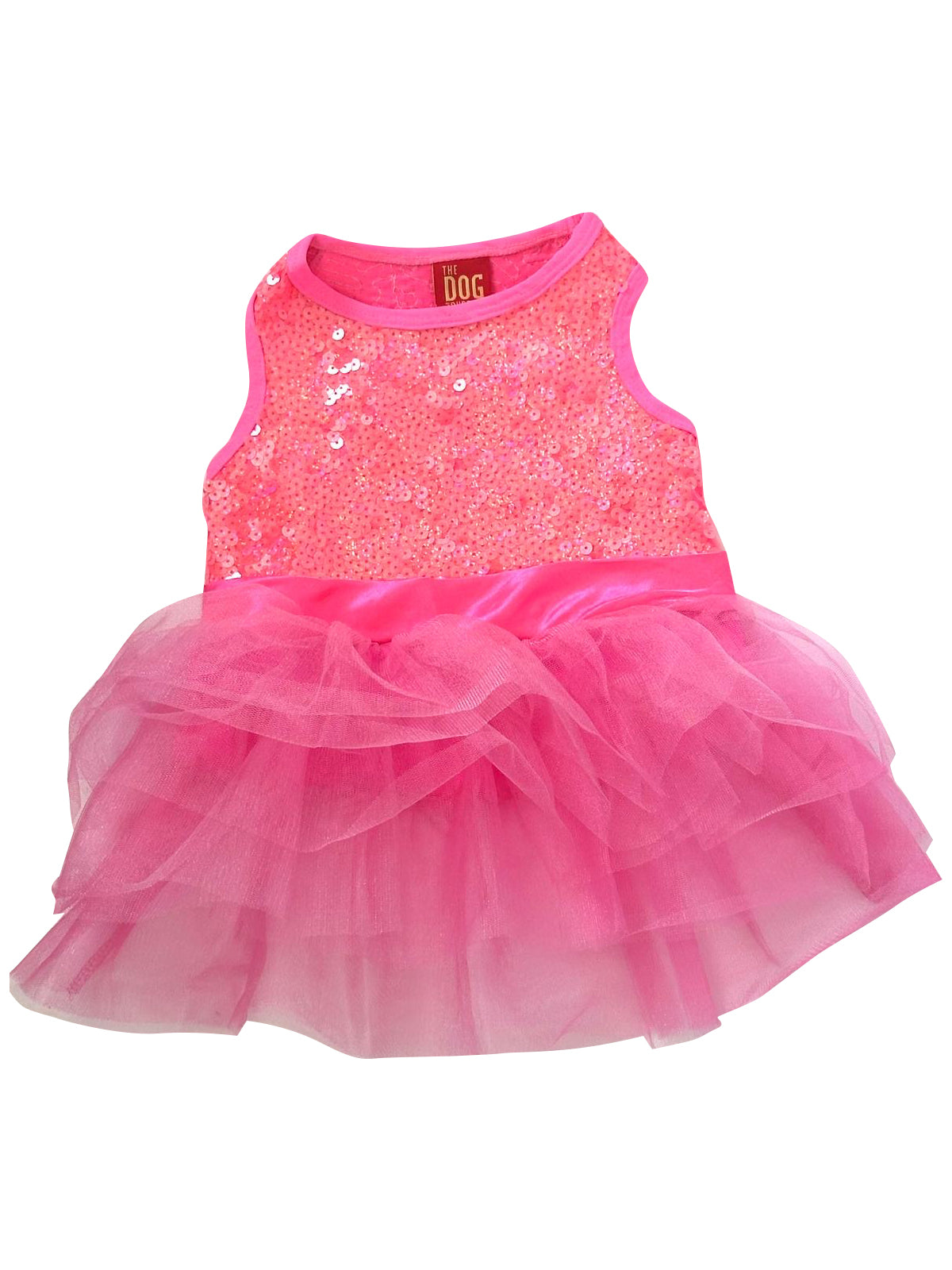 Palm Beach Neon Coral Sequin Tutu