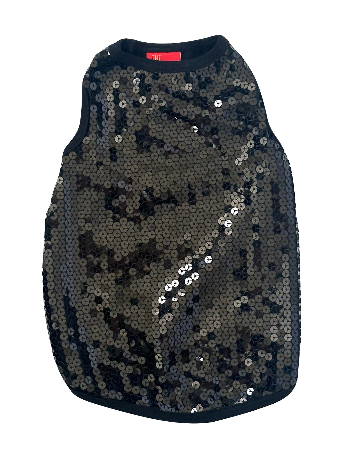 On The Rocks Sequined Tank, Black