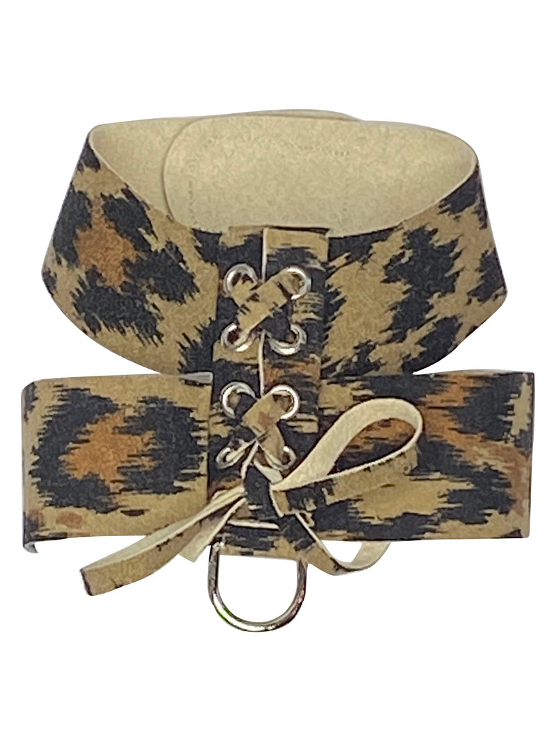 Parisian Corset Harness, Leopard