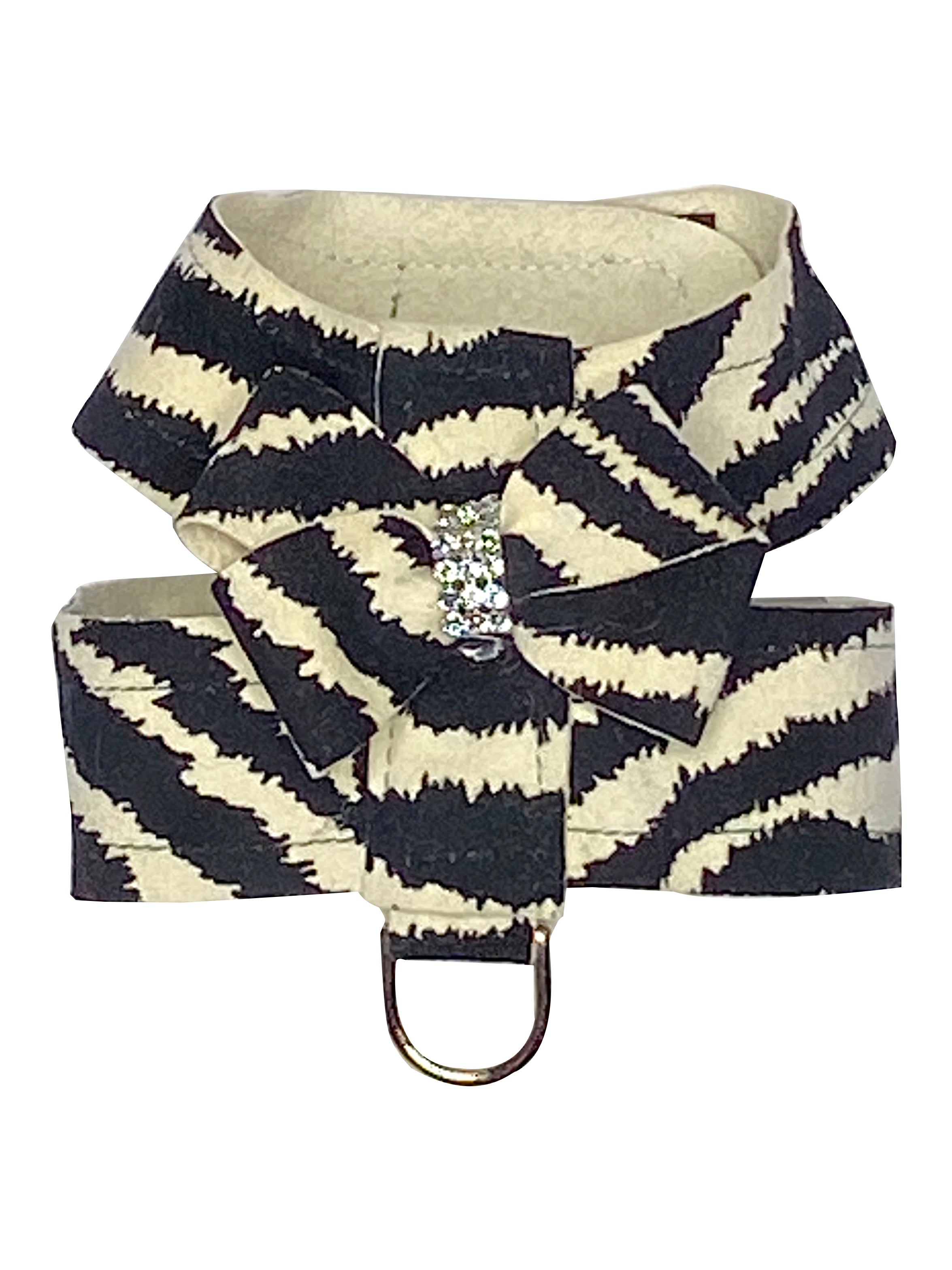 Hollywood Bow Dog Harness, Zebra