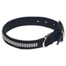 Glamour Girl Ultrasuede Collar w/ Swarovski Crystal, Black