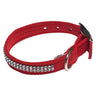 Glamour Girl Ultrasuede Collar w/ Swarovski Crystal, Red
