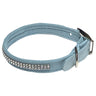Glamour Girl Ultrasuede Collar w/ Swarovski Crystal, Horizon Blue