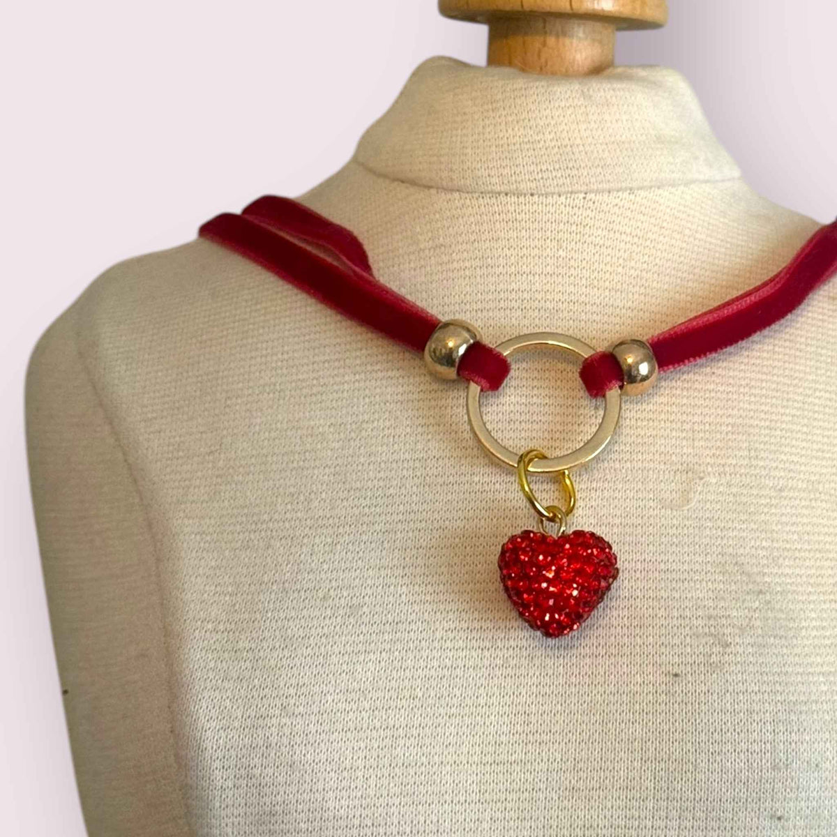 My Sweet Petite Velvet Rope Dog Necklace