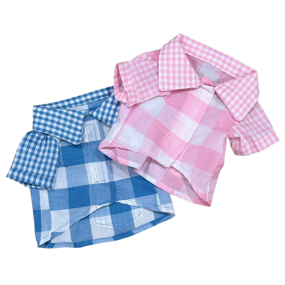 Heads or Tails Pup Gingham Picnic Dog Shirt
