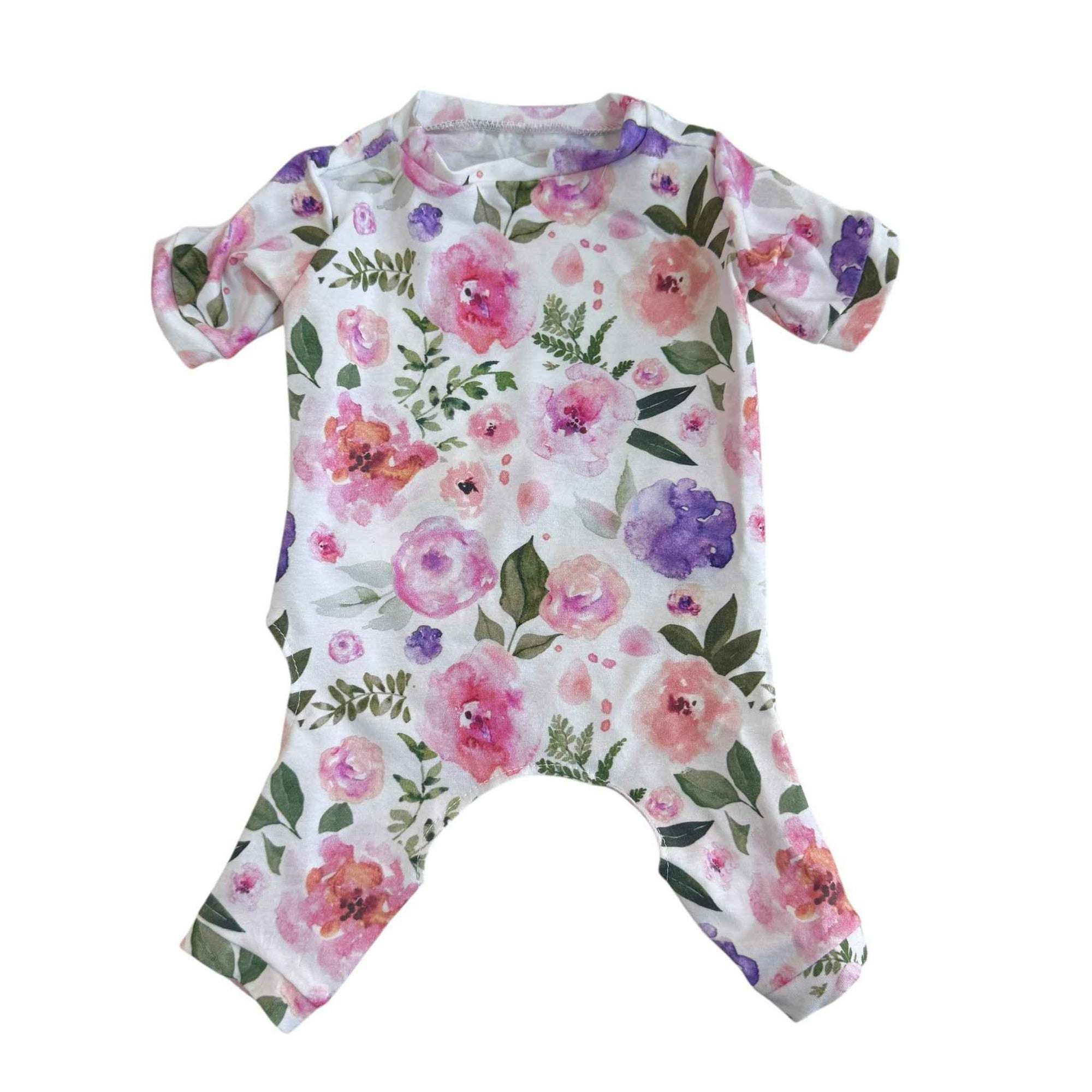 Heads or Tails Pup Floral Dog Pajamas