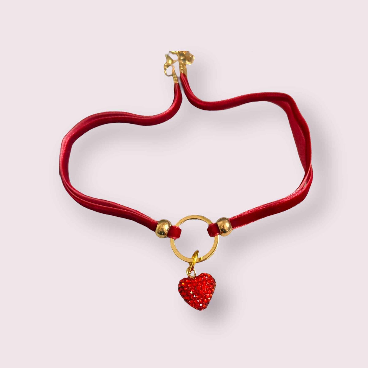 My Sweet Petite Velvet Rope Dog Necklace
