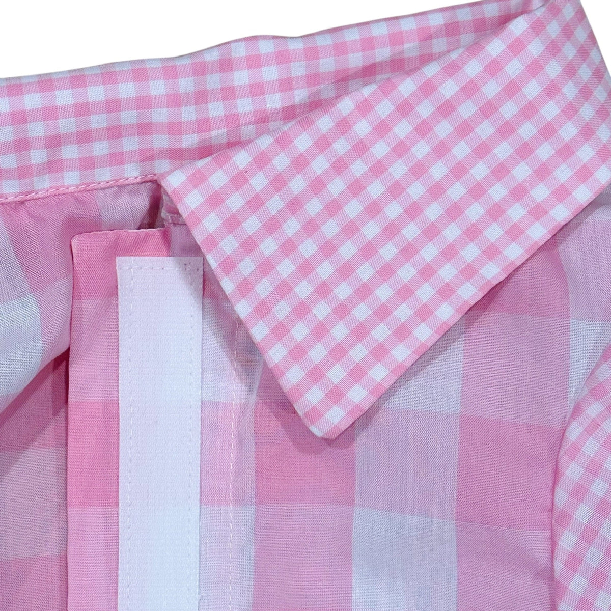 Heads or Tails Pup Gingham Picnic Dog Shirt