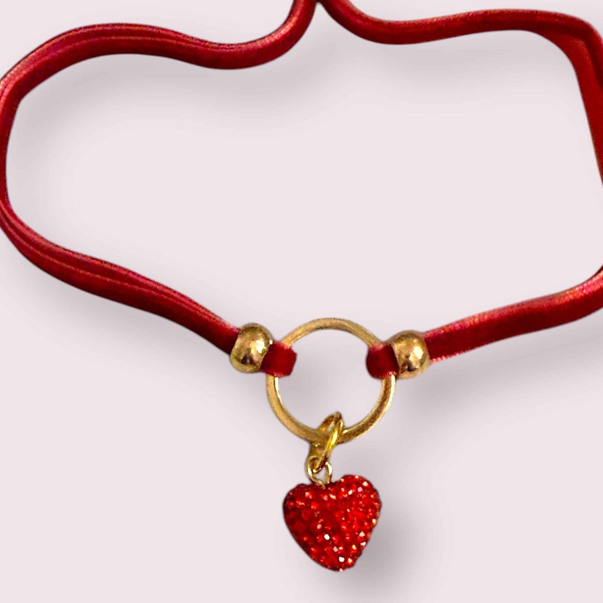 My Sweet Petite Velvet Rope Dog Necklace