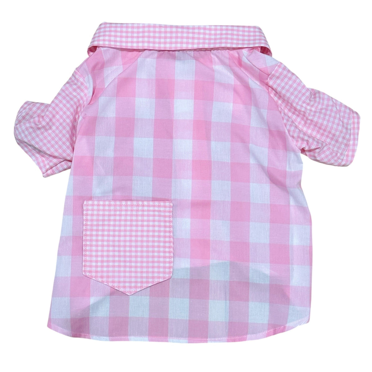 Heads or Tails Pup Gingham Picnic Dog Shirt