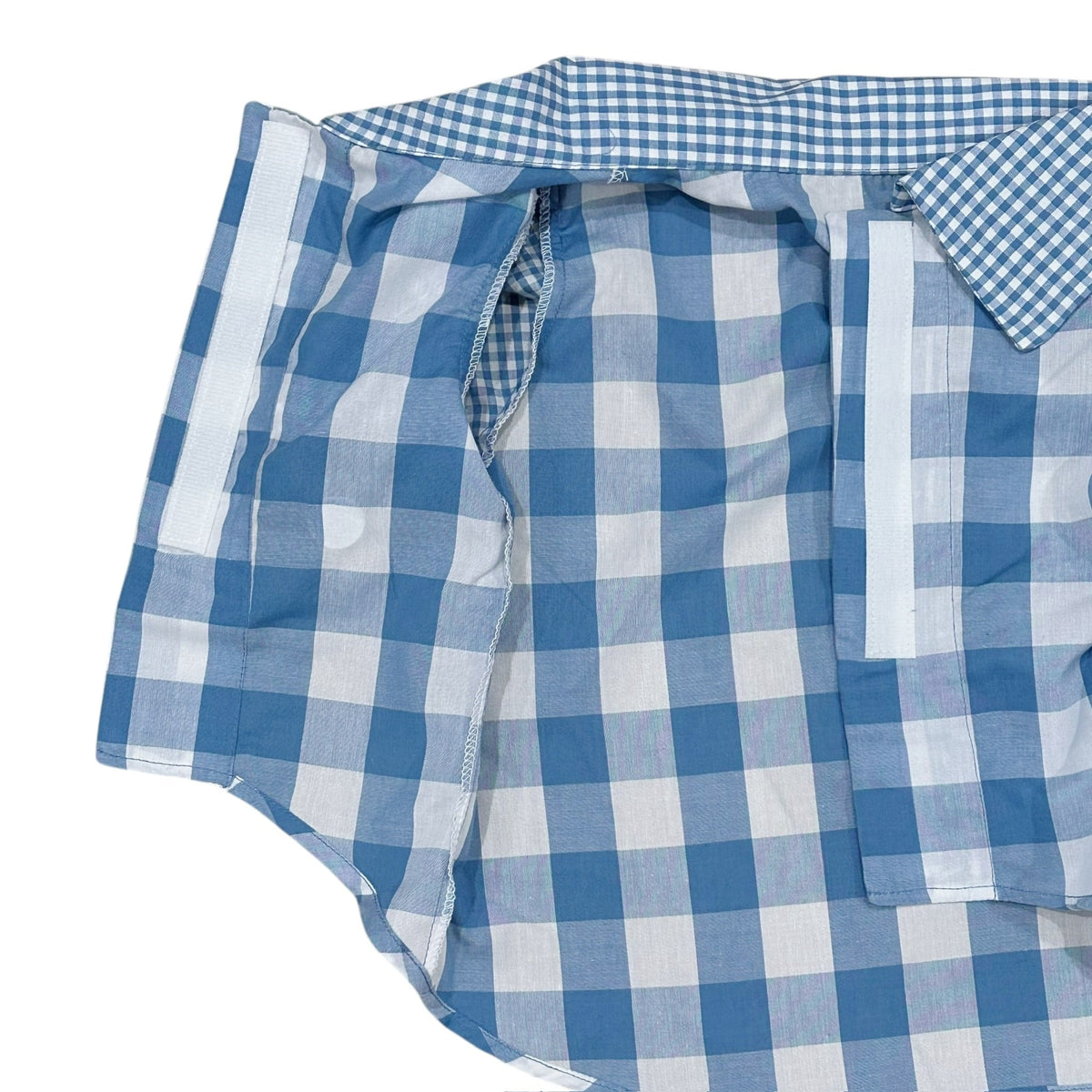 Heads or Tails Pup Gingham Picnic Dog Shirt