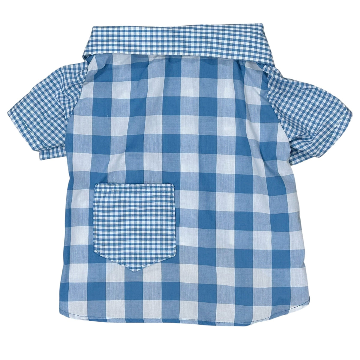 Heads or Tails Pup Gingham Picnic Dog Shirt