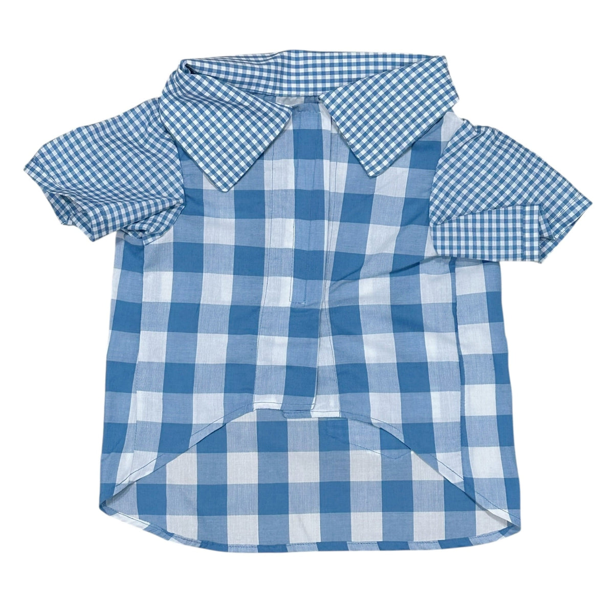 Heads or Tails Pup Gingham Picnic Dog Shirt