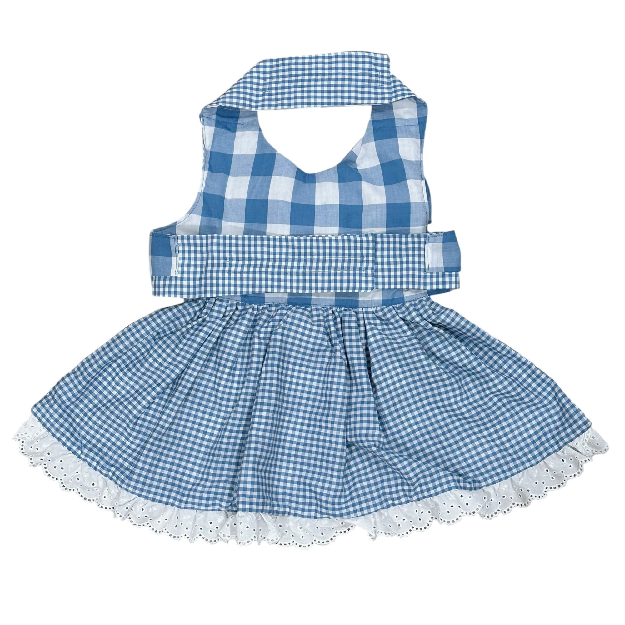 Heads or Tails Pup Gingham Picnic Dog Dress