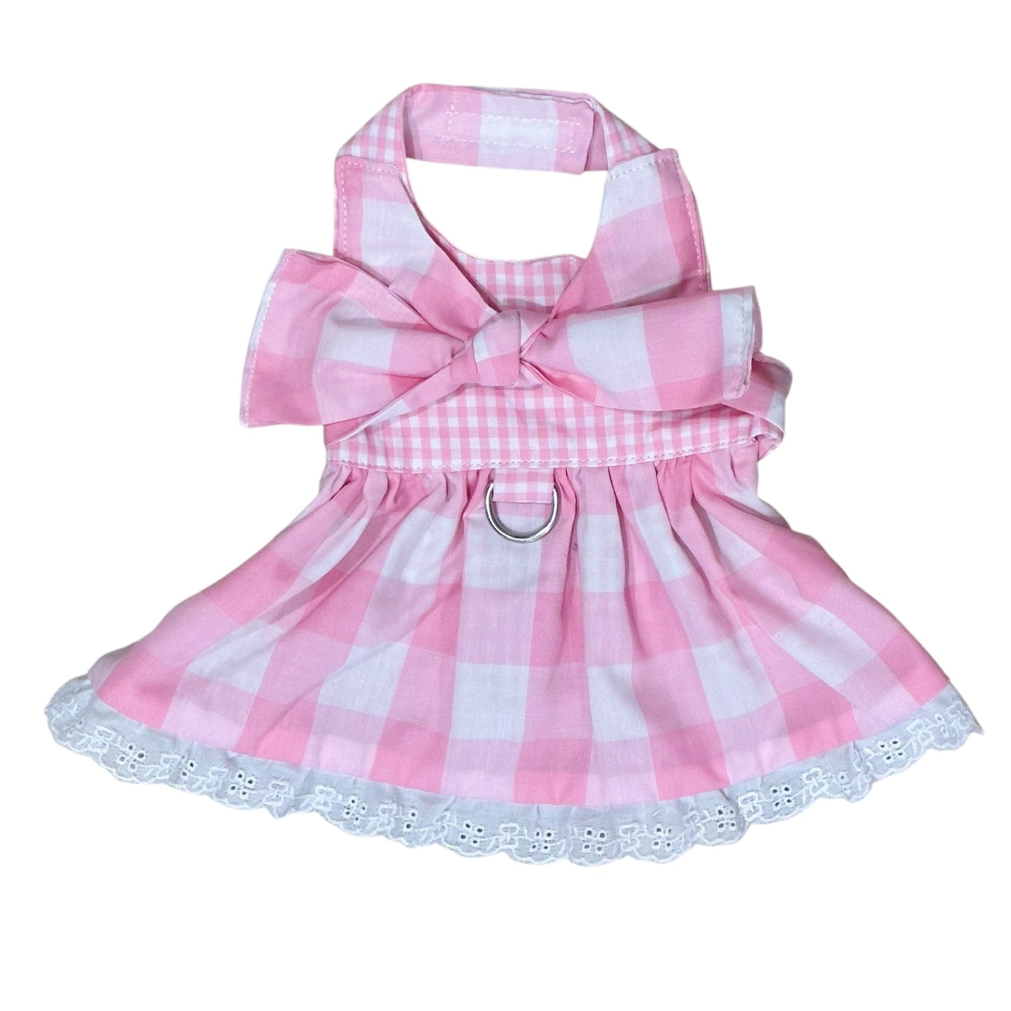 Heads or Tails Pup Gingham Picnic Dog Dress