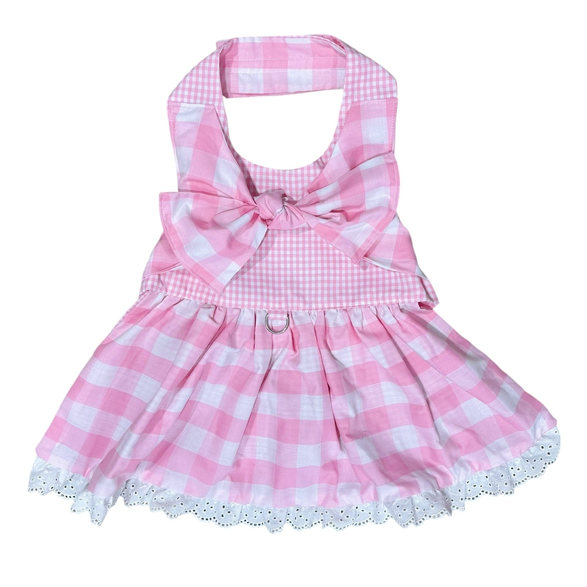 Heads or Tails Pup Gingham Picnic Dog Dress