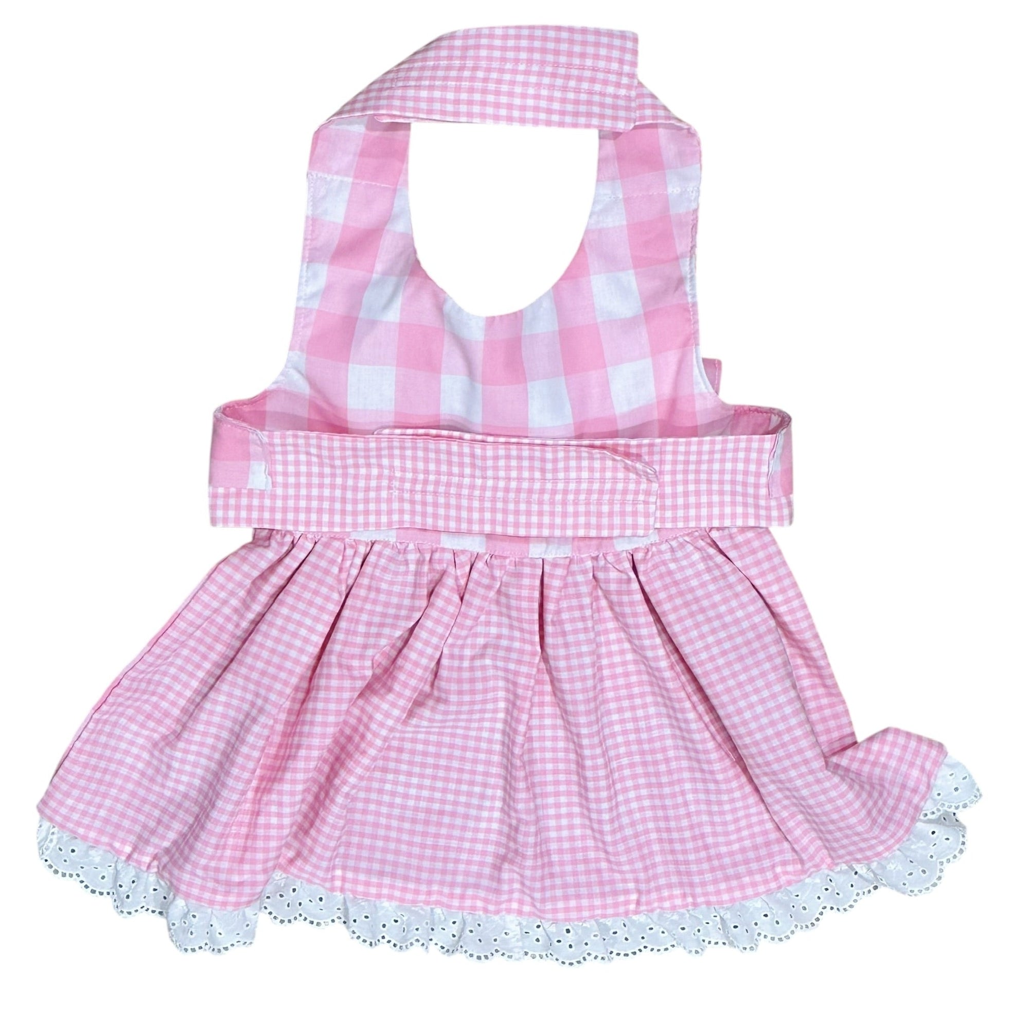 Heads or Tails Pup Gingham Picnic Dog Dress