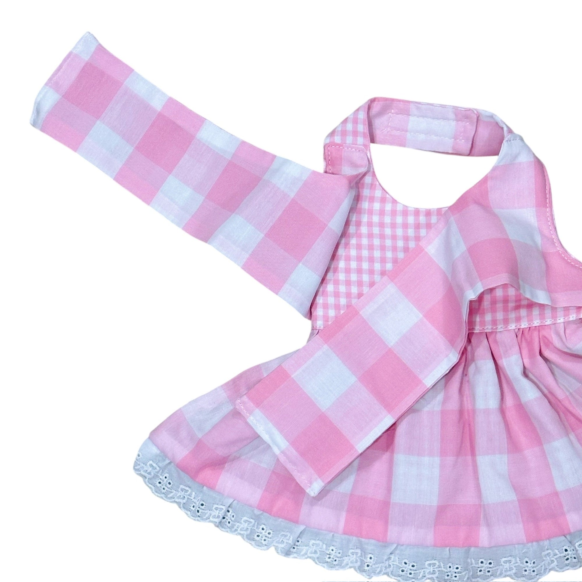 Heads or Tails Pup Gingham Picnic Dog Dress