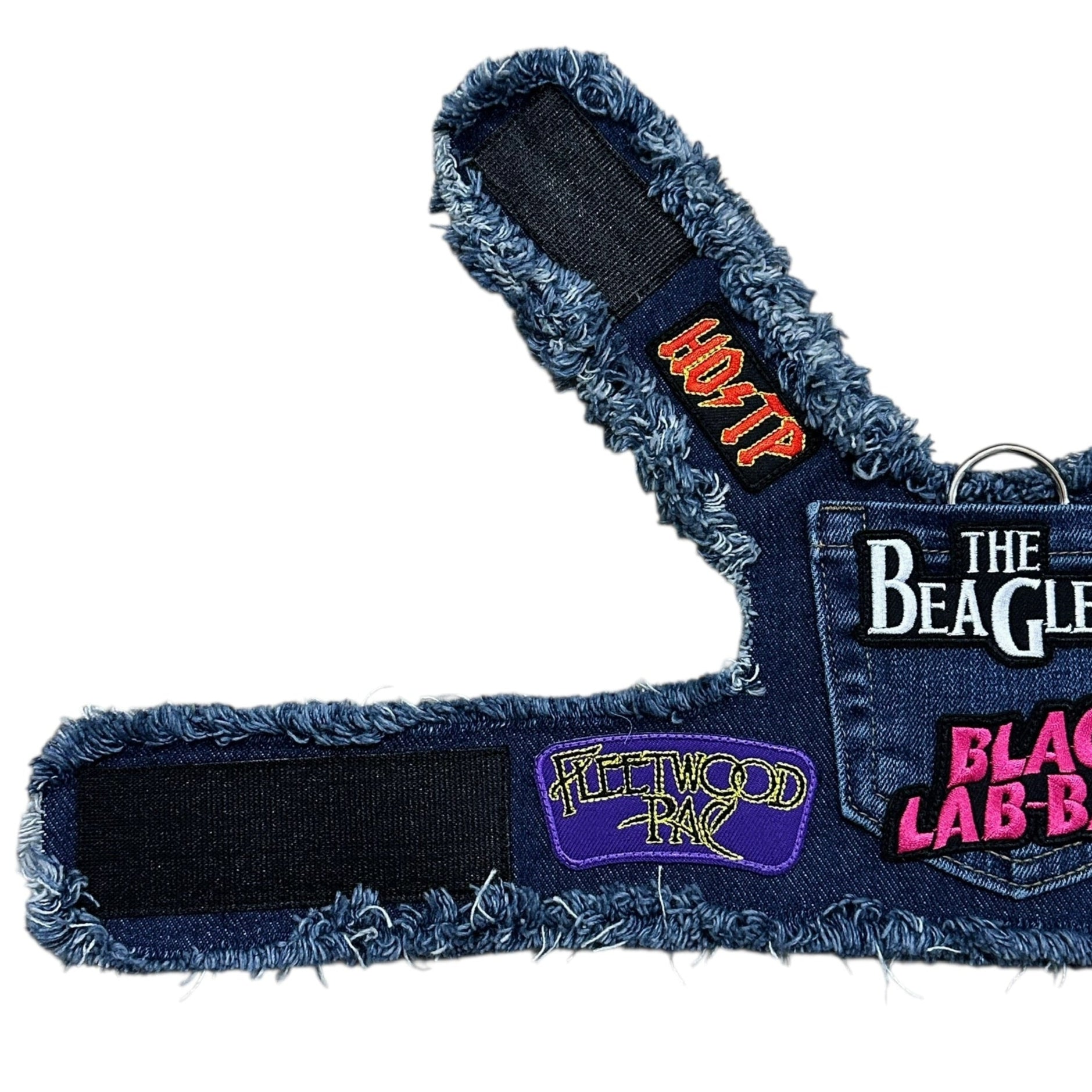 Heads or Tails Pup Ruff & Roll Denim 13 Oz. Double Denim American Heritage Craft Dog Harness