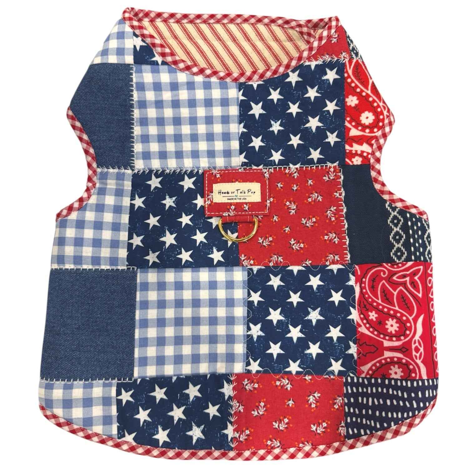 Heads or Tails Pup Picnic Keepsake Dog Harness