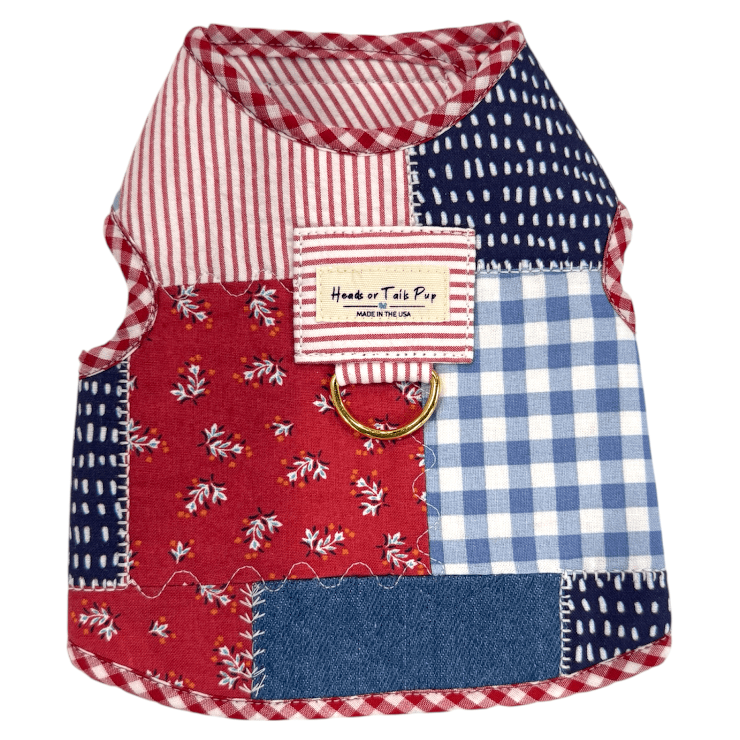 Heads or Tails Pup Picnic Keepsake Dog Harness