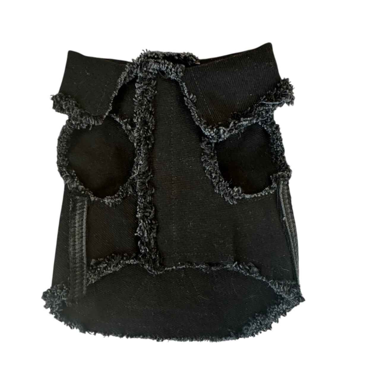 Heads or Tails Pup Ruff and Roll Denim Jacket Dog Vest