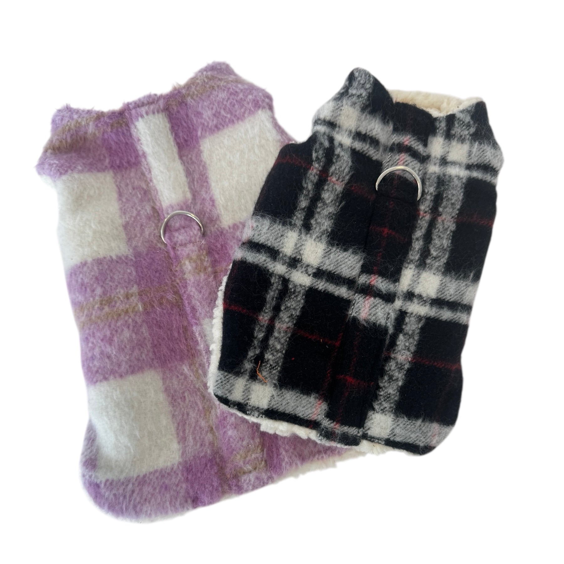 Plaid Fleece Coat