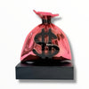 Green Money Bag Sculpture - Alec Monopoly Inspired Limited Edition Art