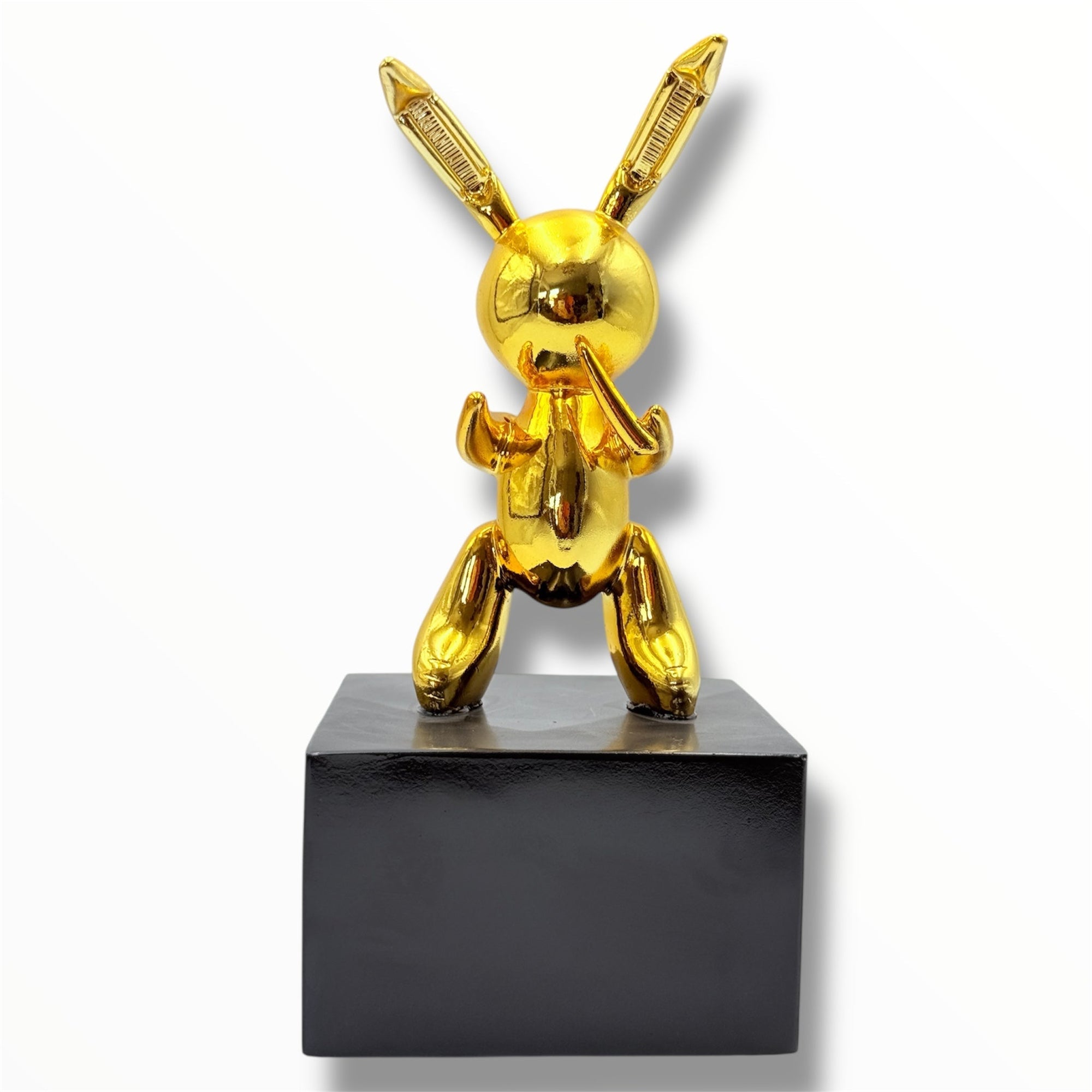 And Iconic Small Balloon Rabbit Sculpture Gold Chrome Style